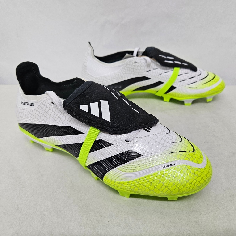 Adidas Predator League FT FG/MG Soccer‎ Cleats JI1111 White Yellow Men Size 6